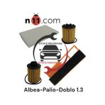 Fiat Albea Doblo Palio 1.3Euro 4 Multijet Filtre Seti Selenia Yağ 327010289
