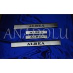 Fiat Albea Krom Kapı Eşiği 4 Parça Paslanmaz Çelik