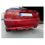 Fiat Albea Uyumlu Body Kit Difüzör 4 Çıkış Gri Yuvarlak
