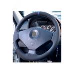 Fiat Albea Uyumlu Dikmeli Deri Direksiyon Kilifi Alkantara-Noktali Mavi Yuzuklu