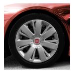 Fiat Amblemli Gri 4'lü Takım 114 15 İnç Jant Kapağı