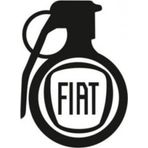 Fiat Araba tampon Komik El Bombası Yapıştırma Sticker