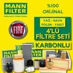 Fiat Doblo 1.3 1.6 Euro6 Mann Filtre Bakım Seti 2016-2020