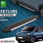 Fiat Doblo 3 Kısa Şase Skyline Krom Yan Basamak 203 Cm 2023 Üzeri A+ Kalite