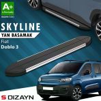 Fiat Doblo 3 Kısa Şase Skyline Krom Yan Basamak 203 Cm 2023 Üzeri A+ Kalite