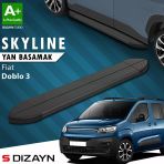 Fiat Doblo 3 Kısa Şase Skyline Siyah Yan Basamak 203 Cm 2023 Üzeri A+ Kalite