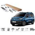 Fiat Doblo 3 Üst Port Bagaj Tavan Çıtası 2023 Sonrası Siyah - Gri