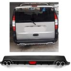 Fiat Doblo D1 Uyumlu Body Kit Difüzör 4 Çıkış Yuvarlak Siyah Model 2