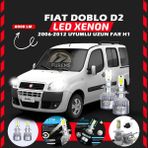 Fiat Doblo D2 2006-2012 Uzun Far Uyumlu Şimşek Etkili Led Xenon Performance Series H1