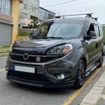 Fiat Doblo D4 2015-2021 Uyumlu Üniversal Astra H Lip Esnek Ön Lip 2 Parça Tampon Altı Dil Karlık Ön Ek 00 Şüscaroto Aksesuar