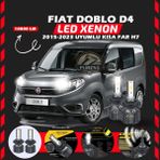 Fiat Doblo D4 2015-2023 Kısa Far Uyumlu Şimşek Etkili Led Xenon Premium Series H7