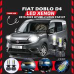 Fiat Doblo D4 2015-2023 Uzun Far Uyumlu Şimşek Etkili Led Xenon Pro Series H7