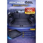 Fiat Doblo Easy Plastik Zeminli (2013) Bagaj Koruma Havuzu Trobus - Siyah