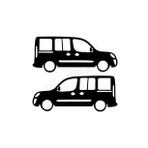 Fiat Doblo İçin Uyumlu Aksesuar Oto Cam Sticker Siyah 20 8 Cm