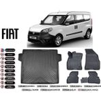 Fiat Doblo Maxi 2017 Model Bagaj Havuzu Araca Özel Siyah Havuzlu Paspas Takımı Sett