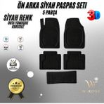 Fiat Doblo Panelvan (2 Parça) 2004 Model Uyumlu Siyah Premium Oto Paspas Seti