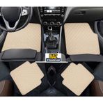 Fiat Doblo Panelvan 2010 - 2023 Uyumlu Bej Dikişli Bej Deri Paspas