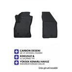 Fiat Doblo Panelvan 2014 Carbon Desen Havuzlu Paspas | Kaymaz & Koku Yapmaz