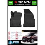 Fiat Doblo Panelvan 3D Pro Havuzlu Ön Paspas Takımı 2010-2023 - Seçenek 1 - Antrasit