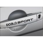 Fiat Doblo Sport Kapı Kolu Sticker Set 8 Ad 13*1 cm - Siyah - Standart
