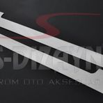 Fiat Doblo Uyumlu Krom Sürgülü Kapı Çıtası 2 Parça 2010 Üzeri
