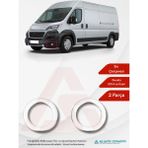 Fiat Ducato Van Sis Farı Çerçevesi 2 Parça 2014 ve Üzeri Krom Paslanmaz Çelik