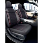 Fiat Egea 1995-2025 Uyumlu Cover K Model Özel Tasarım Oto Koltuk Kılıfı Seti - Siyah - Kırmızı
