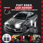 Fiat Egea 2015-2023 Kısa Far Uyumlu Şimşek Etkili Led Xenon Premium Series H7