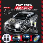 Fiat Egea 2015-2023 Kısa Far Uyumlu Şimşek Etkili Led Xenon Pro Series H7
