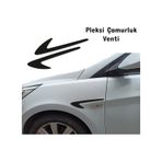 Fiat Egea Çamurluk Venti Parlak Siyah Pleksi Vent