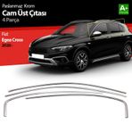 Fiat Egea Cross Krom Cam Üst Çıtası 4 Prç. 2020 Üzeri