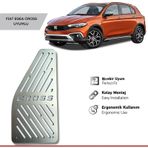 Fiat Egea Cross Uyumlu Ayak Dinlendirme Pedalı Krom Ayak Dayama Pedalı 2021 2023 Arası