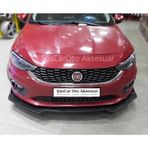 Fiat Egea Esnek 3 Parça ABS Lip Piano Black Flaplı Kanatlı