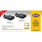 Fıat Egea Far Motorlu Sol ( 2016 - 2020) Krom Çıtalı - Led Drl+Park