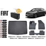Fiat Egea Hatchback 2025 Model Ince Stepne Bagaj Havuzu+4d Araca Özel Havuzlu Paspas Takımıı Rice - Siyah