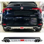 Fiat Egea HB Difüzör Arka Tampon Eki 4 Egzoz Çıkışlı Gri Tip