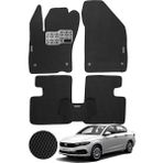 Fiat Egea Hücreli Premium Eva Paspas Seti Tam Set Paspas Takımı Siyah