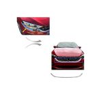 Fiat Egea Krom Far Kaşı 2 Parça + Ön Panjur Alt Çıtası Krom 2015-2019 Paslanmaz Çelik