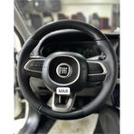 Fiat Egea Parlak Kristal Karbon Deri Kaplama Direksiyon Kılıfı Siyah
