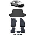 Fiat Egea Sedan 2025 Model 5d Premium Ekstra Havuzlu Paspas ve Bagaj Havuzu Set - Siyah
