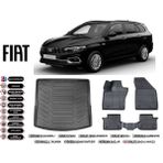 Fiat Egea Station Vagon 2018 Model Üst Bagaj Havuzu Araca Özel Siyah Ekstra Havuzlu Paspas Takımı