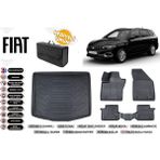 Fiat Egea Stw 2025 Model Alt Bagaj Havuzu+4d Araca Özel Havuzlu Paspas Takımıı Rice - Siyah