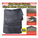 FIAT EGEA UYUMLU MARS KAUÇUK SİYAH PASPAS SETİ