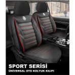 Fıat Fıorıno 1988-2013UYUMLU Oto Koltuk Kılıfı Sport Serisi Jakar - Kırmızı - Tek Ebat
