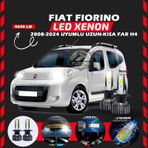 Fiat Fiorino 2008-2024 Uzun - Kısa Far Uyumlu Şimşek Etkili Led Xenon Pro Series H4