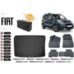Fiat Fiorino 2022 Model Bagaj Havuzu+4d Araca Özel Havuzlu Paspas Takımıı Rice - Siyah