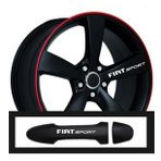 Fiat Fiorino İçin Uyumlu Aksesuar Oto Kapı Kolu/Jant Sticker 10 Adet 10*1,5 Cm