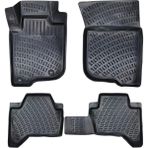 Fiat Fiorino Panelvan (2 Parça) 2007 Sonrası 3D Siyah Kokusuz Havuzlu Paspas Takımı Uyumlu