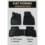 Fiat Fiorino Uyumlu 3D Oto Paspas Havuzlu - Fiorino Paspas - Siyah