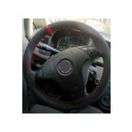 Fiat Fiorino Uyumlu Dikmeli Direksiyon Kilifi Kirmizi Yuzuklu Alkantara (Nubuk)